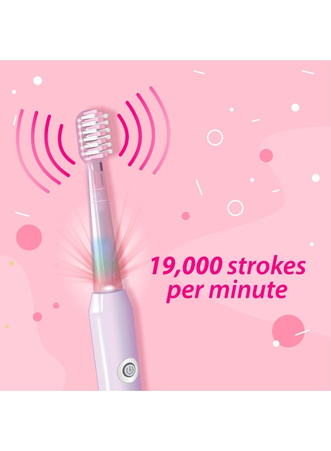 Dentoshine Sonic Plus Toothbrush Age 3+ -Pink - Image 2