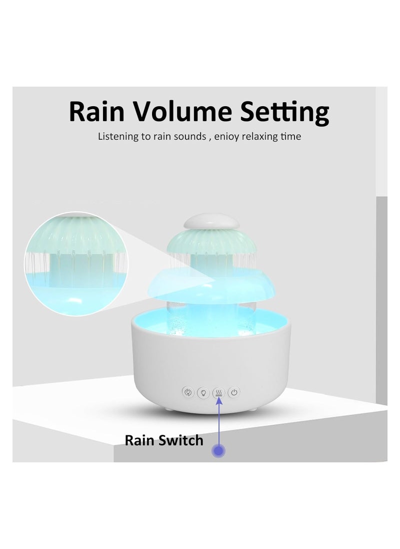 Generic - The Rain Cloud Humidifier, a 780ml Colorful Light Aroma Diffuser.Featuring six light modes, soothing raindrop sounds and an auto-off function. - Image 1
