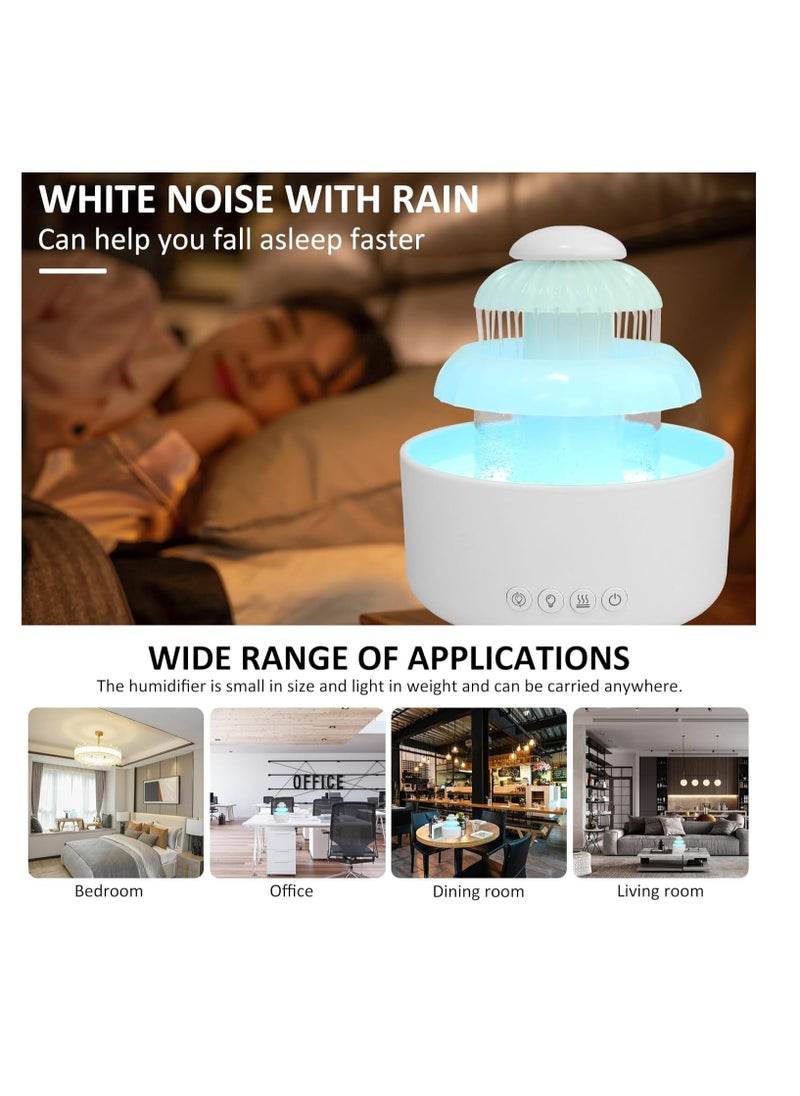 Generic - The Rain Cloud Humidifier, a 780ml Colorful Light Aroma Diffuser.Featuring six light modes, soothing raindrop sounds and an auto-off function. - Image 1