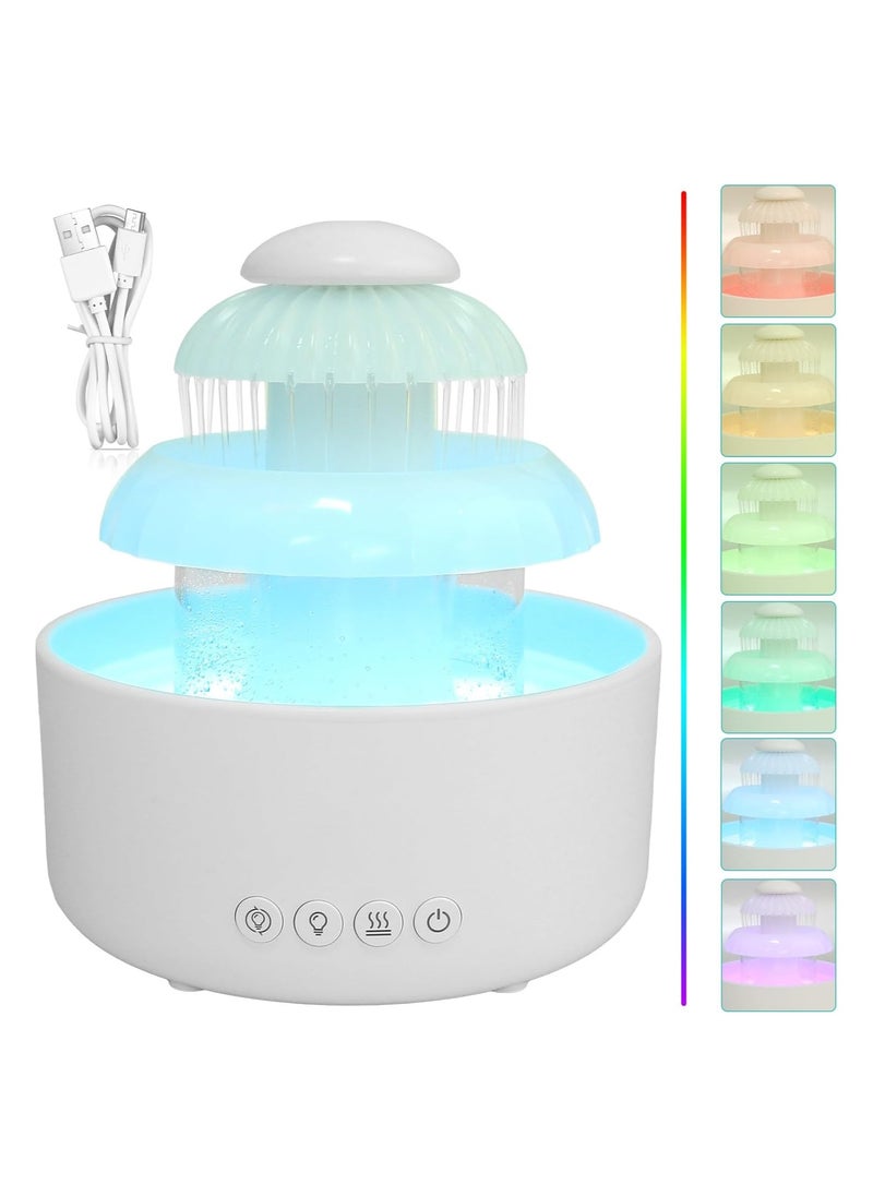 Generic - The Rain Cloud Humidifier, a 780ml Colorful Light Aroma Diffuser.Featuring six light modes, soothing raindrop sounds and an auto-off function. - Image 1