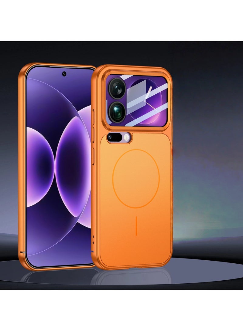 عام غطاء هاتف Xiaomi 17 Pro بنافذة كبيرة - غطاء مدمج مع حامي شاشة وتركيب مغناطيسي، حماية كاملة للعدسة من السقوط - Image 1