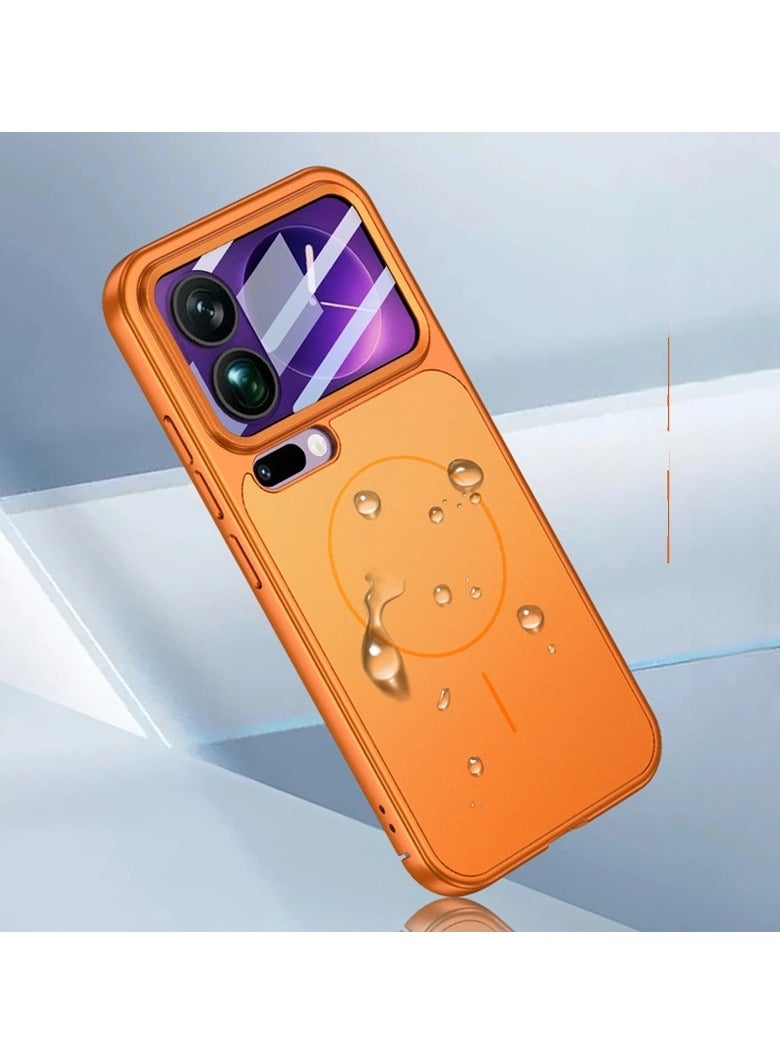 عام غطاء هاتف Xiaomi 17 Pro بنافذة كبيرة - غطاء مدمج مع حامي شاشة وتركيب مغناطيسي، حماية كاملة للعدسة من السقوط - Image 2