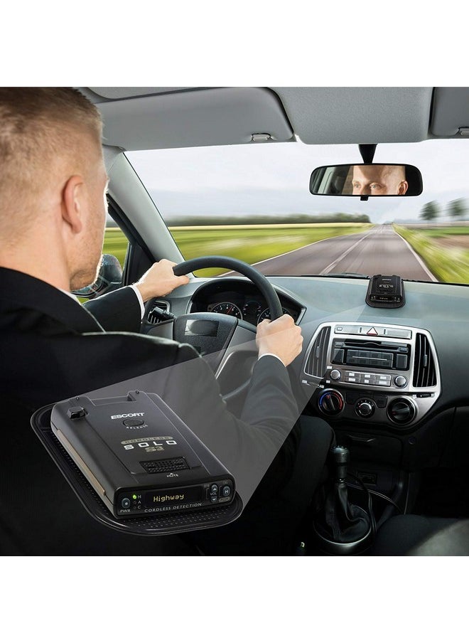 Bysameyee - Car Dashboard Non Slip Mat Bysameyee 5 Pack Anti Slide Sticky Extra Thick Dash Pad For Radar Detector Cell Phone Keys Glass Mirrors Metal Gps Coins - Image 1