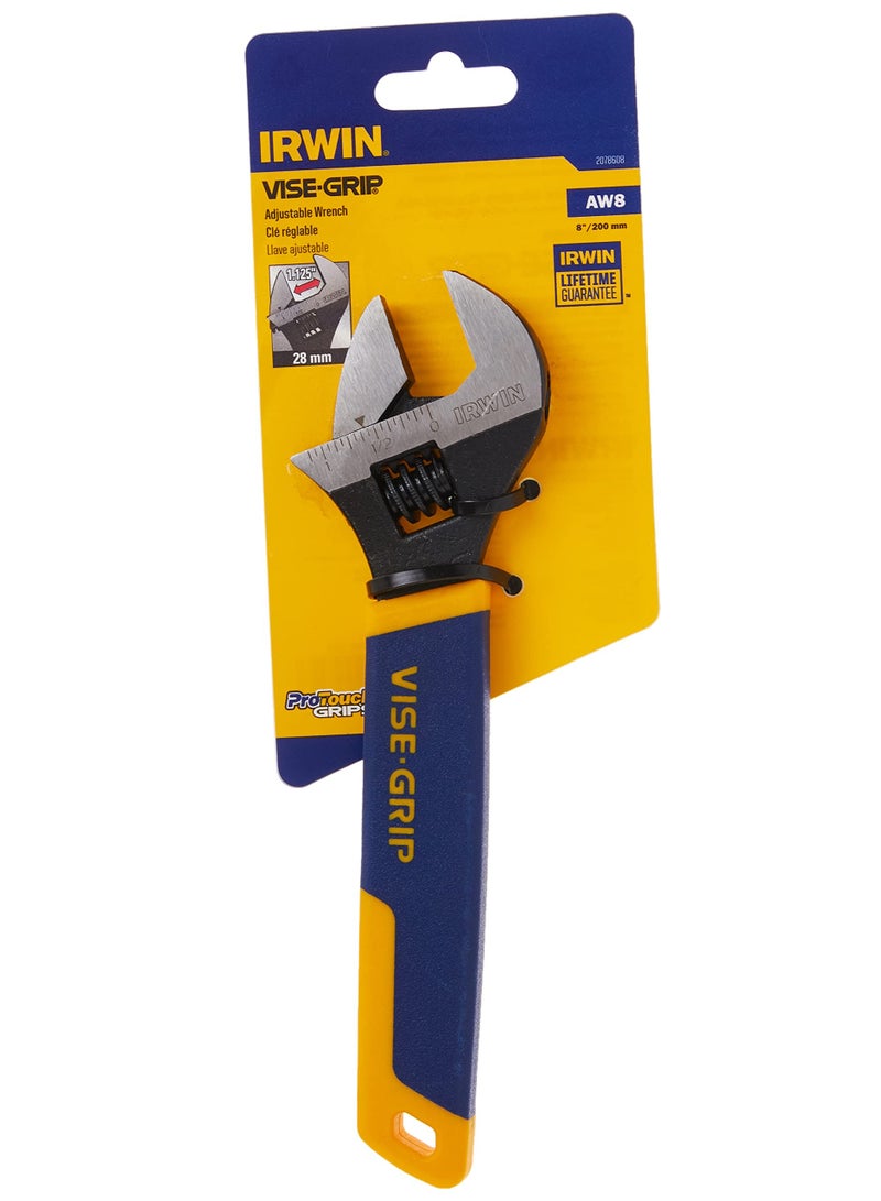 IRWIN Tools Vise Grip Adjustable Wrench 8 Inch 2078608 - Image 3