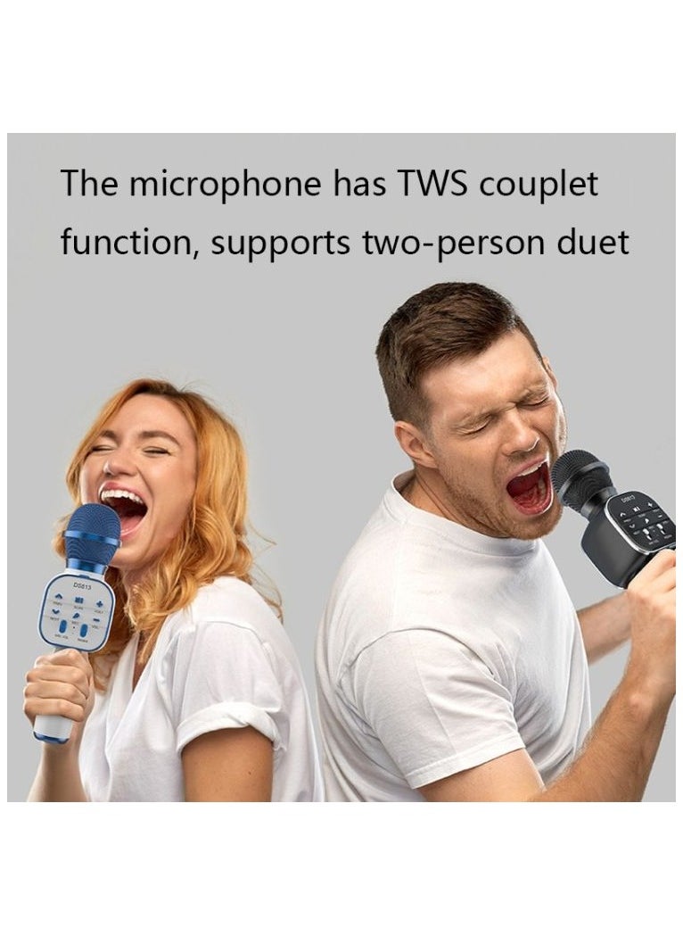 Toy Box - Wireless Microphone Bluetooth Speaker All-In-One Mobile Phone Karaoke Live Microphone Tw-S Couplet Four Kinds of Sound Effects Real-Time Ear Back Monitoring Gift - Image 1