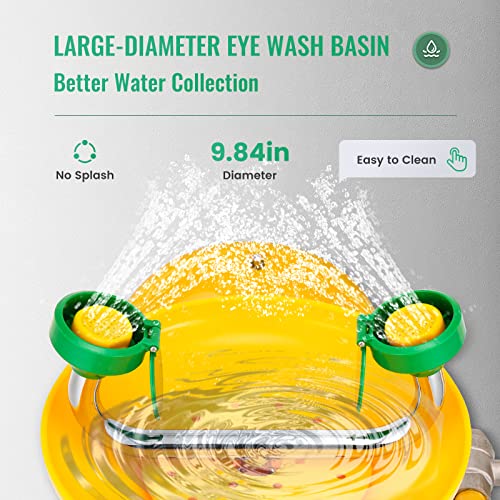 Huanyu Emergency Eye Wash Station Wall Mounted Eyewash Stations Safety First Aid Commercial Eye Washing with Sign for Factory Hospital (1305) - Image 4