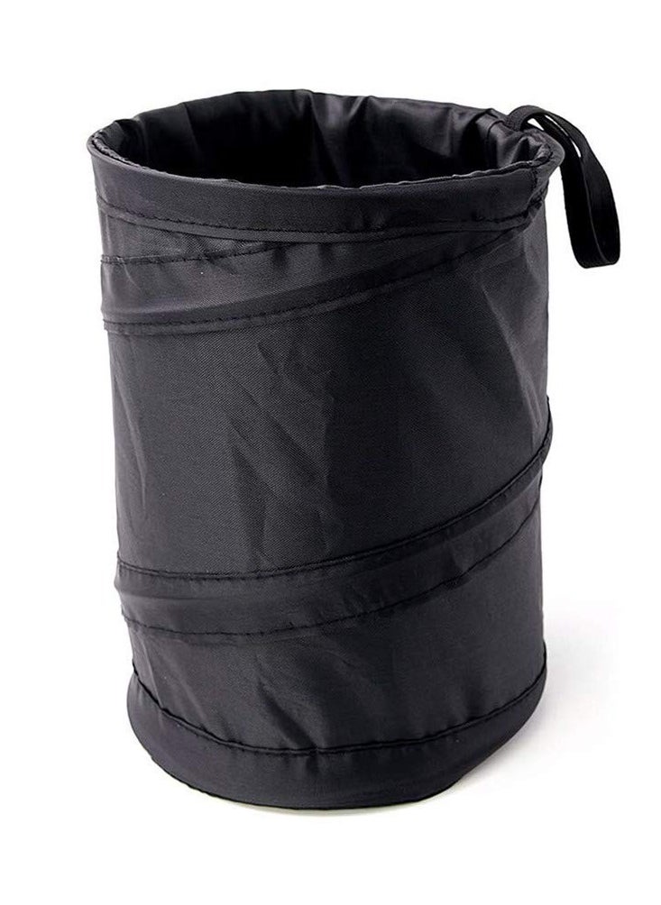 Collapsible Car Trash Can, Car Auto Garbage Trash Can Black Portable Garbage Can, Waste Basket Rubbish Bin