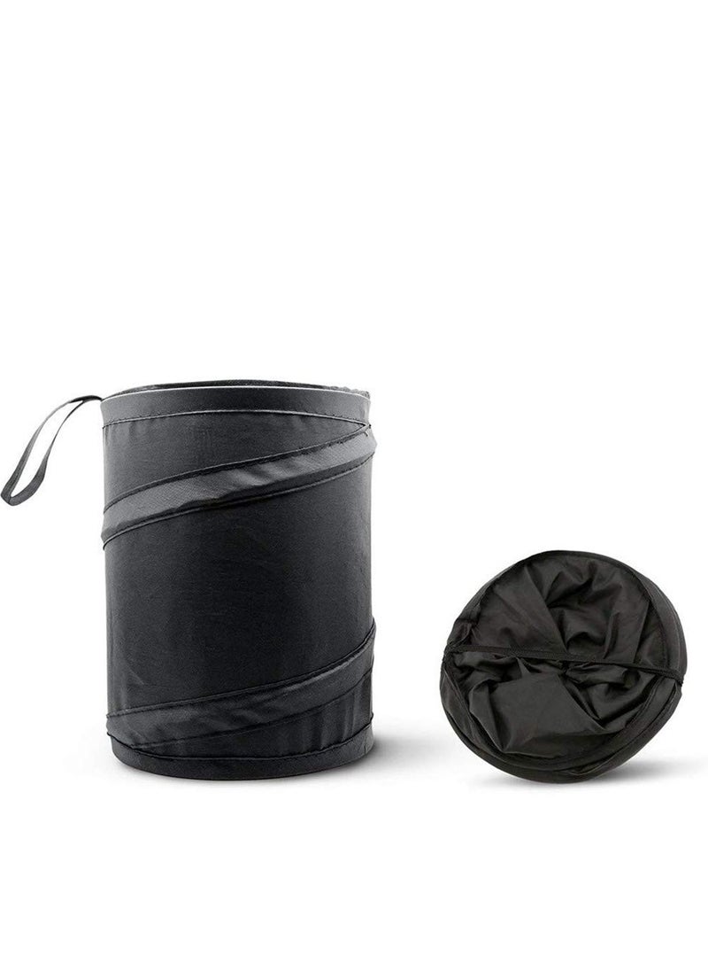 Collapsible Car Trash Can, Car Auto Garbage Trash Can Black Portable Garbage Can, Waste Basket Rubbish Bin