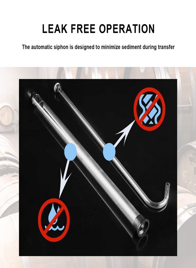 Lazmin مضخة شفط أوتوماتيكية للتخمير، أنبوب مضخة نقل سوائل بلاستيكي شفاف يدوي لتخمير البيرة والنبيذ في المنزل - Image 4