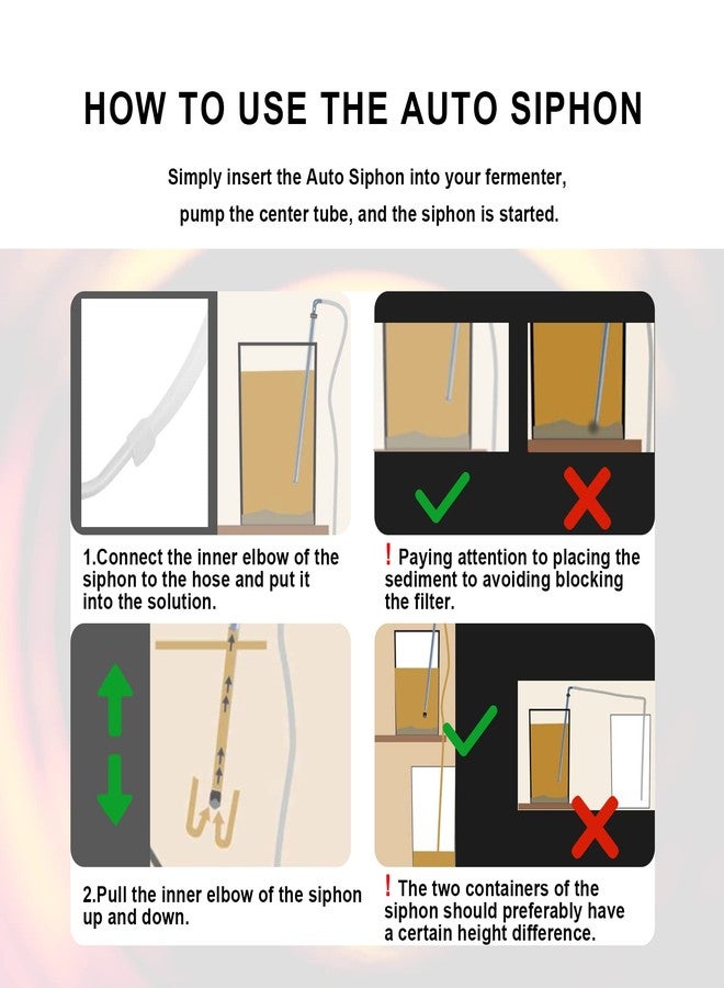 Lazmin مضخة شفط أوتوماتيكية للتخمير، أنبوب مضخة نقل سوائل بلاستيكي شفاف يدوي لتخمير البيرة والنبيذ في المنزل - Image 5