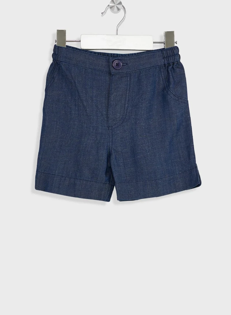 Nautinati Nauti Nati Boys Printed Shirt With Shorts