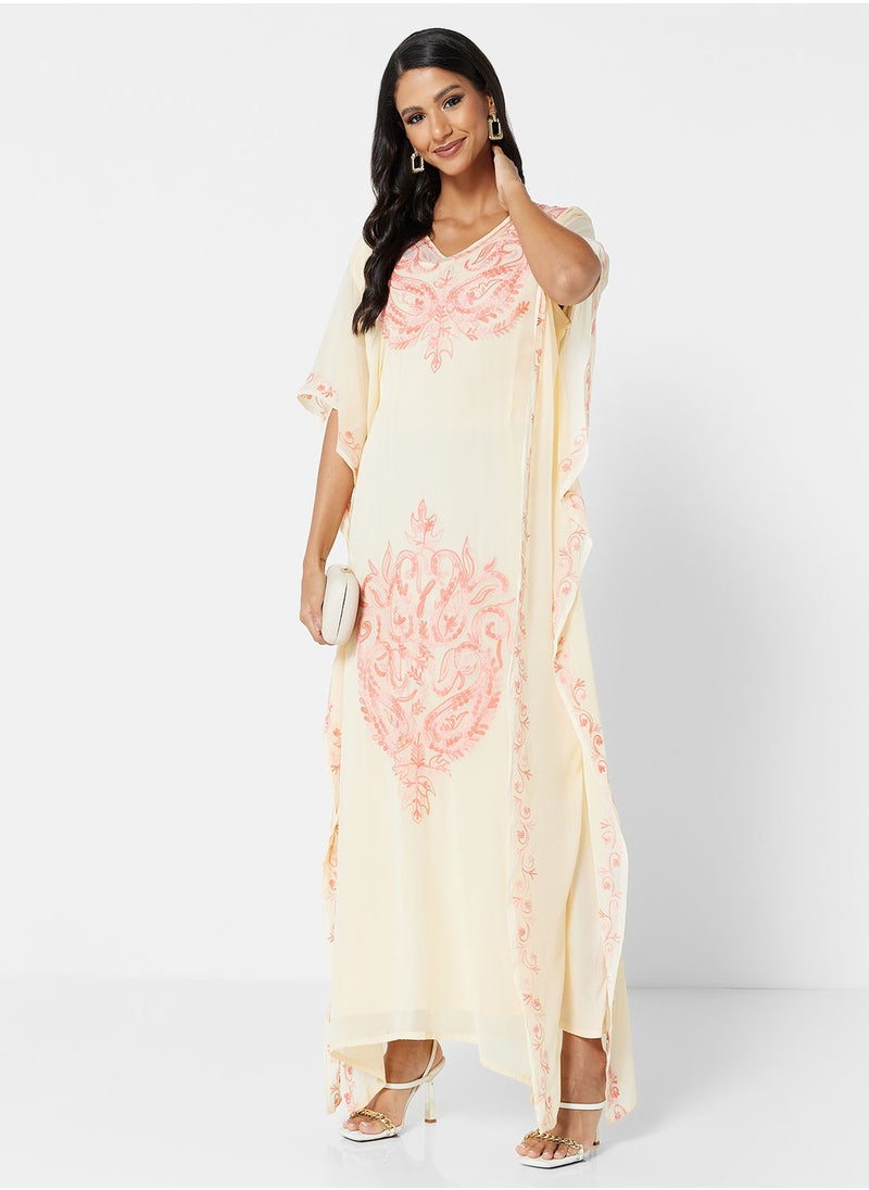 ARABIAN CLOSET EMBROIDERED KAFTAN  - Image 4