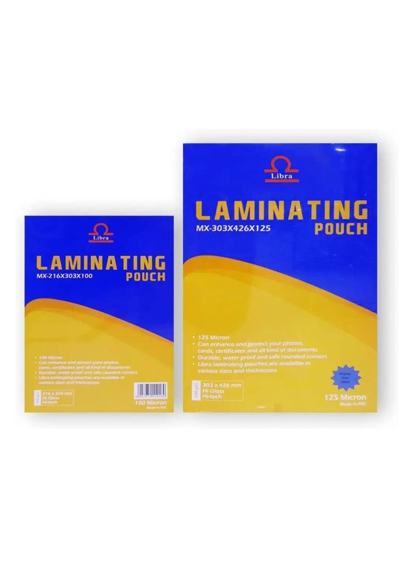 Libra حقيبة تغليف A4، 100 ورقة - 125 ميكرون - Image 1