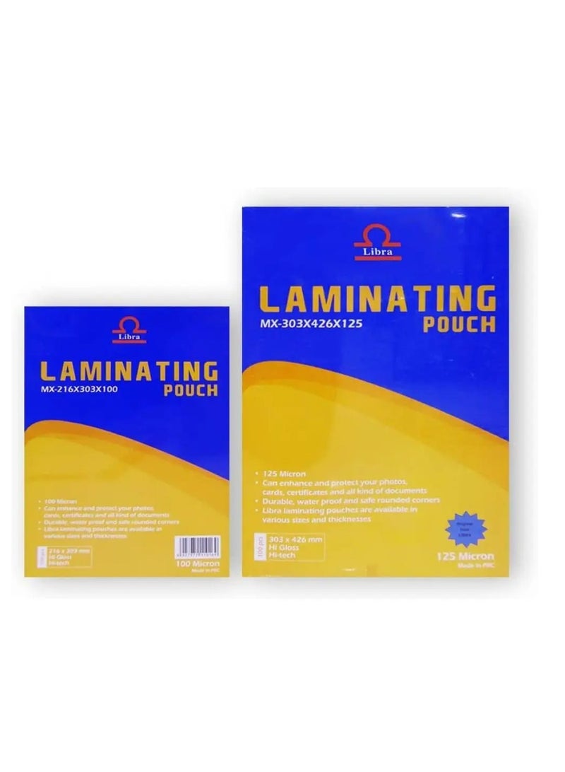 Libra حقيبة تغليف A4، 100 ورقة - 125 ميكرون - Image 2