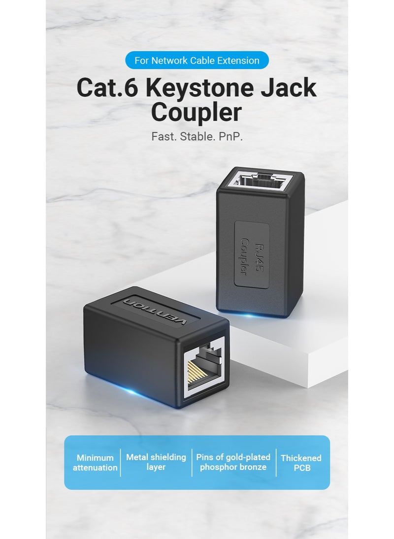 VENTION Cat.6 FTP Keystone Jack Coupler Black Model # IPVB0 - Image 5