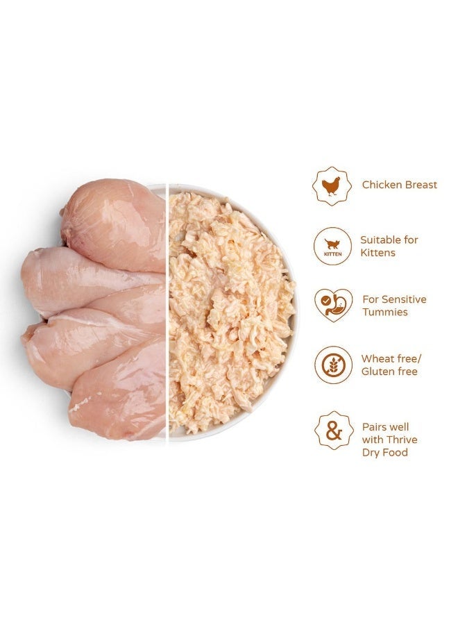 Thrive Complete Chicken Breast Wet Kitten Food, 12 x 75g Cans - Image 4
