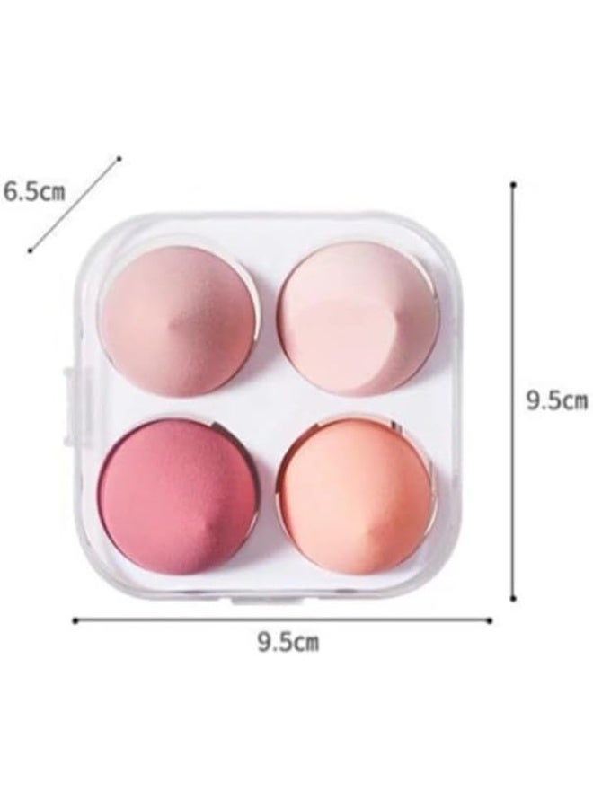 طقم إسفنج مكياج بيوتي بلندر متعددة الأشكال مع علبة تخزين شفافة – إسفنج توزيع كريم الأساس والكونسيلر والبودرة – ألوان متعددة - Image 5