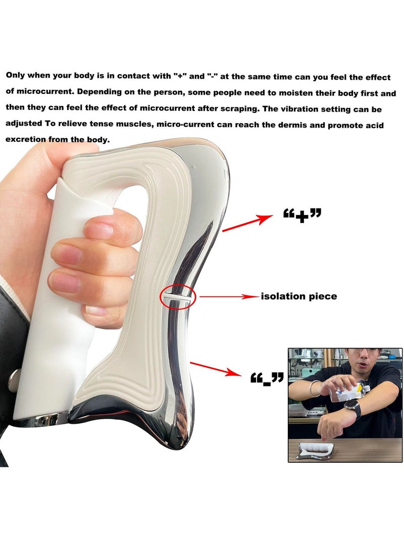 Generic - Fascia Knife, Electric Fascia Massager, Multifunctional Massage Tool, Electric Fascia Knife for Muscle Relaxation, Electric Scraping Tool, Applicable to The Whole Body (White) - Image 1