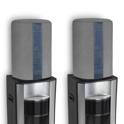 Cranique 20 ltr / litre Water Dispenser Bottle Jar Cover with Transparent Strap (Grey Pack of 2) - Image 1