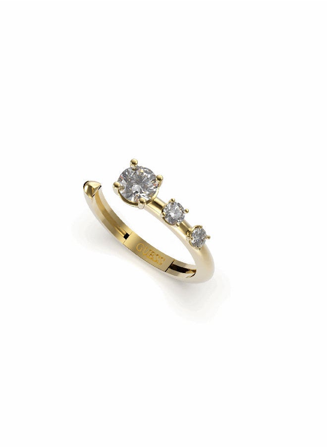 GUESS - Open White Ring - Image 1