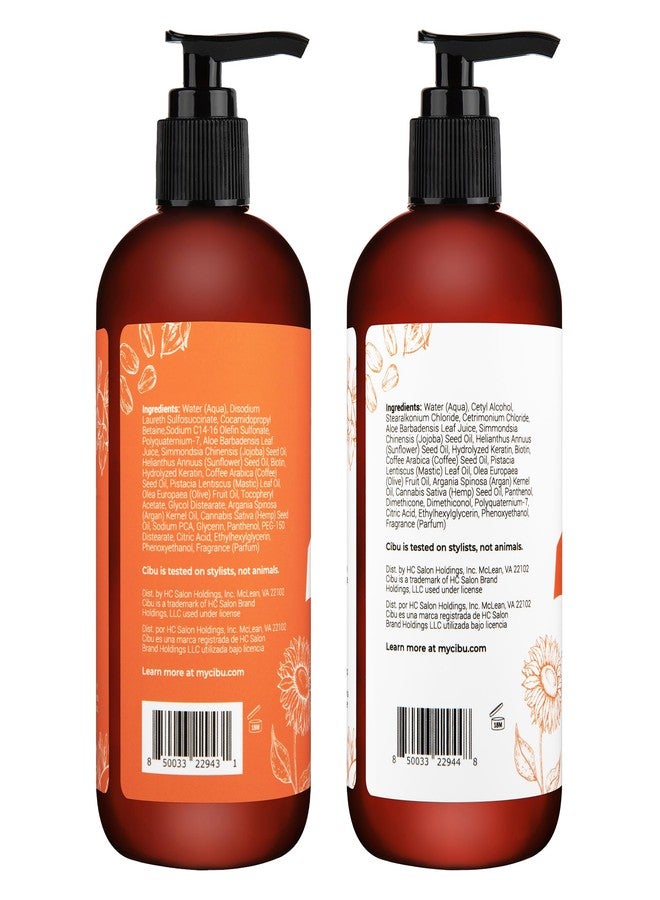Cibu Curl + Coil Shampoo and Conditioner Bundle - Cleanses, Hydrates, and Preserves Natural Curl & Coil for Smooth, Manageable Hair - Sulfate-Free Curly Hair Shampoo and Conditioner Set, Pack of 2 - Image 2