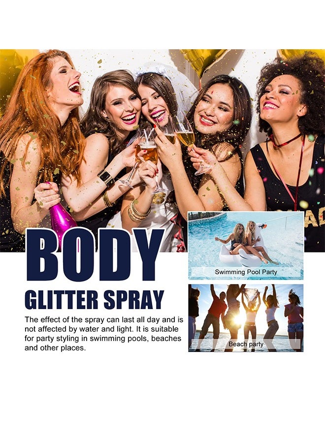 Jay Suing - Sparkle Glitter Spray,Body Glitter Spray,Hair Glitter Spray,For Hair And Body Facial Glitter,Eye Glitter,Body Glitter,Carnival Glitter Holiday Accessories - Image 1