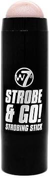 W7 Highlighter Strobe Go Strobing Stick Pink Light Highly Pigmented - Image 2