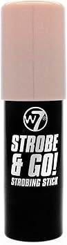W7 Highlighter Strobe Go Strobing Stick Pink Light Highly Pigmented - Image 1