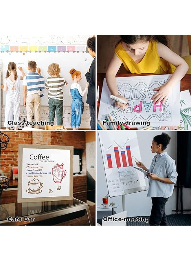 GBQ 12PCS Whiteboard Erasable Marker Set Red - Image 5