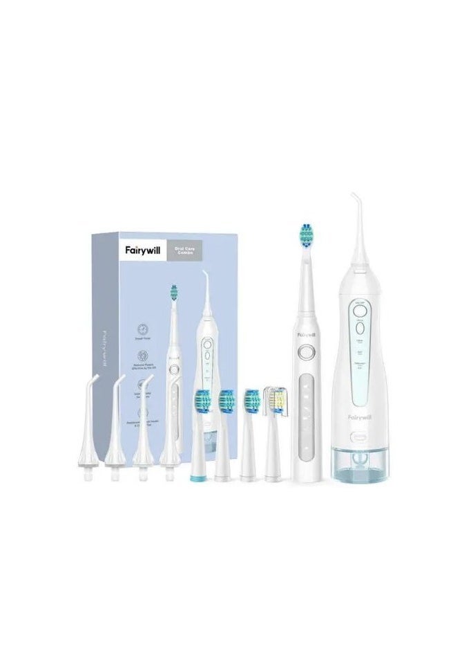 Fairywill Portable Oral Irrigator USB Rechargeable Dental Water Flosser Jet Irrigator Dental Teeth Cleaner 3 Modes 300ML - Image 1