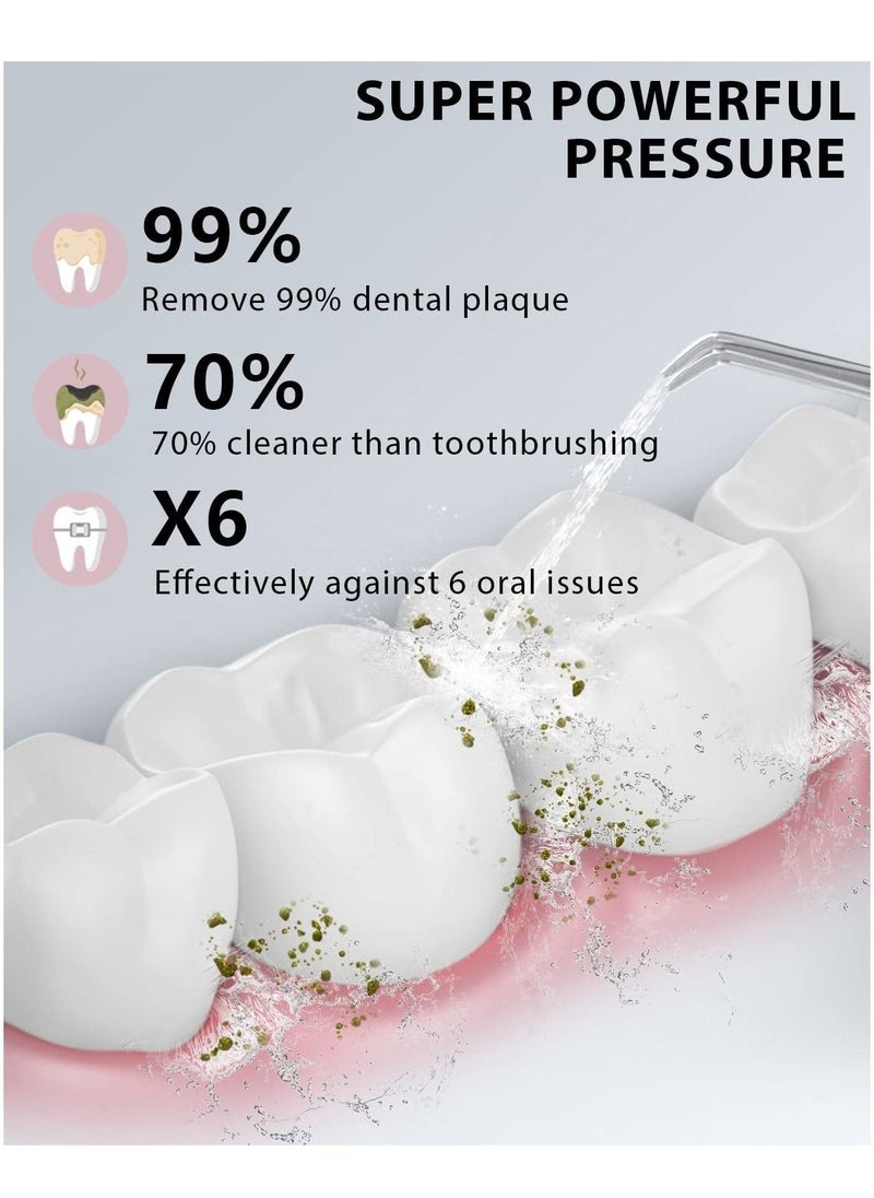 Fairywill Portable Oral Irrigator USB Rechargeable Dental Water Flosser Jet Irrigator Dental Teeth Cleaner 3 Modes 300ML - Image 4
