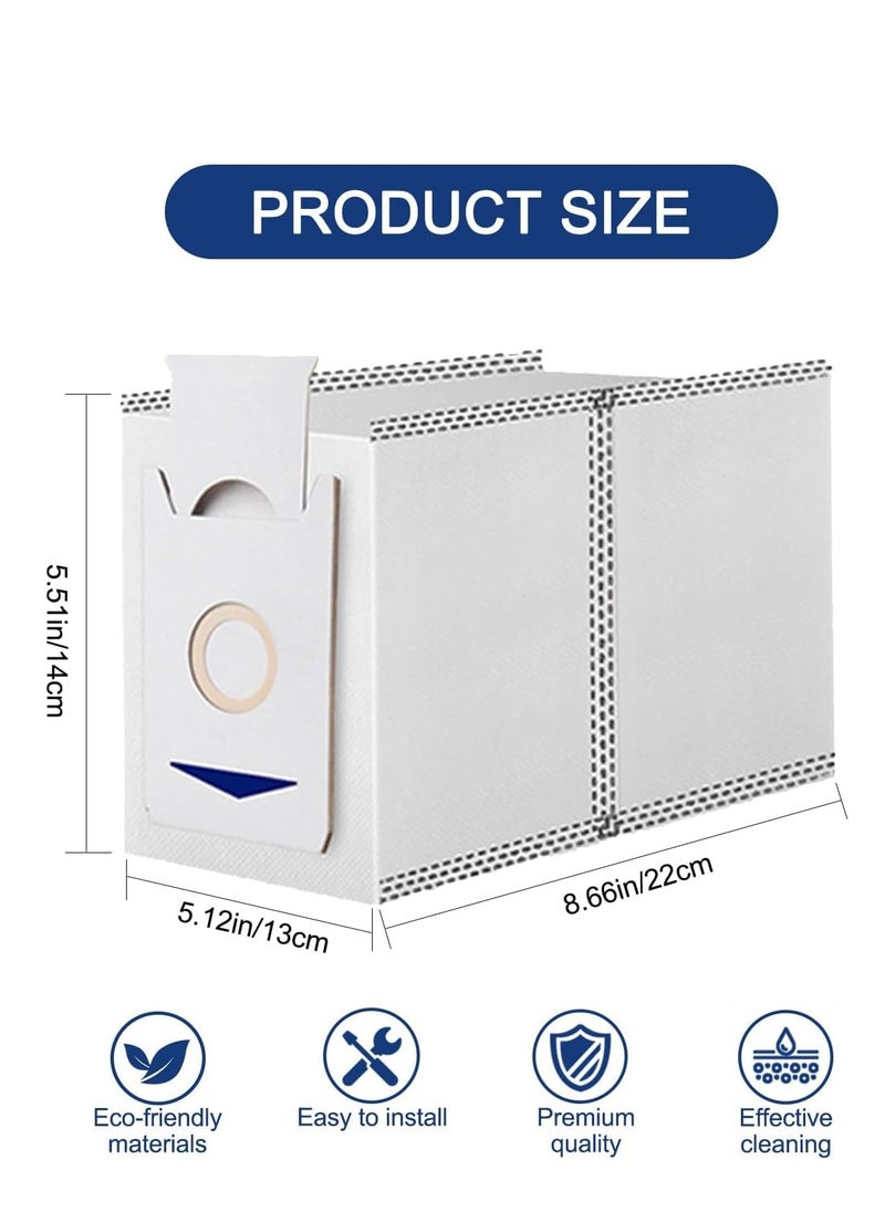 SYOSI - Replacement Dust Bags for Yeedi M12 PRO+, Self-Empty Station Vacuum Bag for Ecovacs DEEBOT T30 Omni T30 PRO MAX, Vacuum Cleaner Automatic Airclean Dirt Disposal Bags Accessory Part (10 Packs) - Image 1