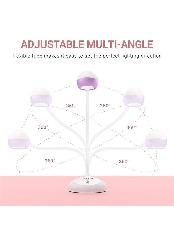 MelodySusie 2 in 1 Nail Art Lamp, Professional UV LED Light for Gel Nails, Rechargeable Cordless Gel Nail Lamp with Touch Switch Gooseneck for Nail Extension, Flash Curing Light for Nail Art - Image 3