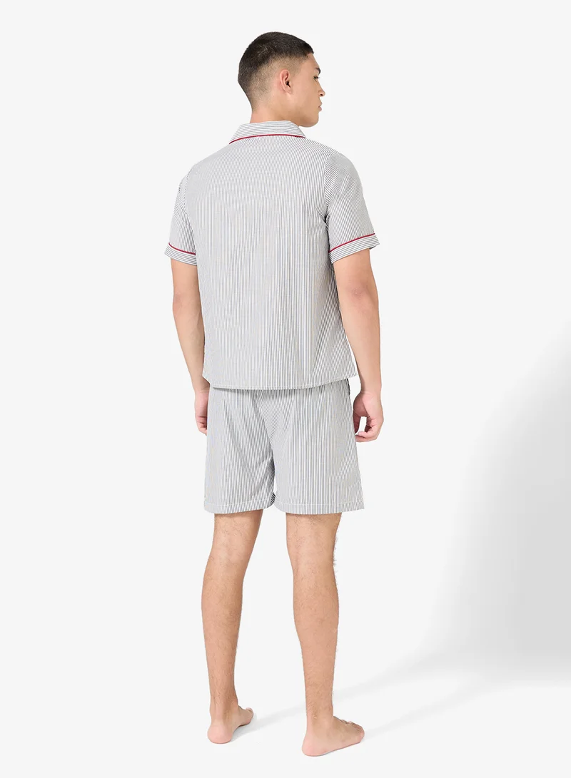 Seventy Five Nightwear Shirt & Shorts Set