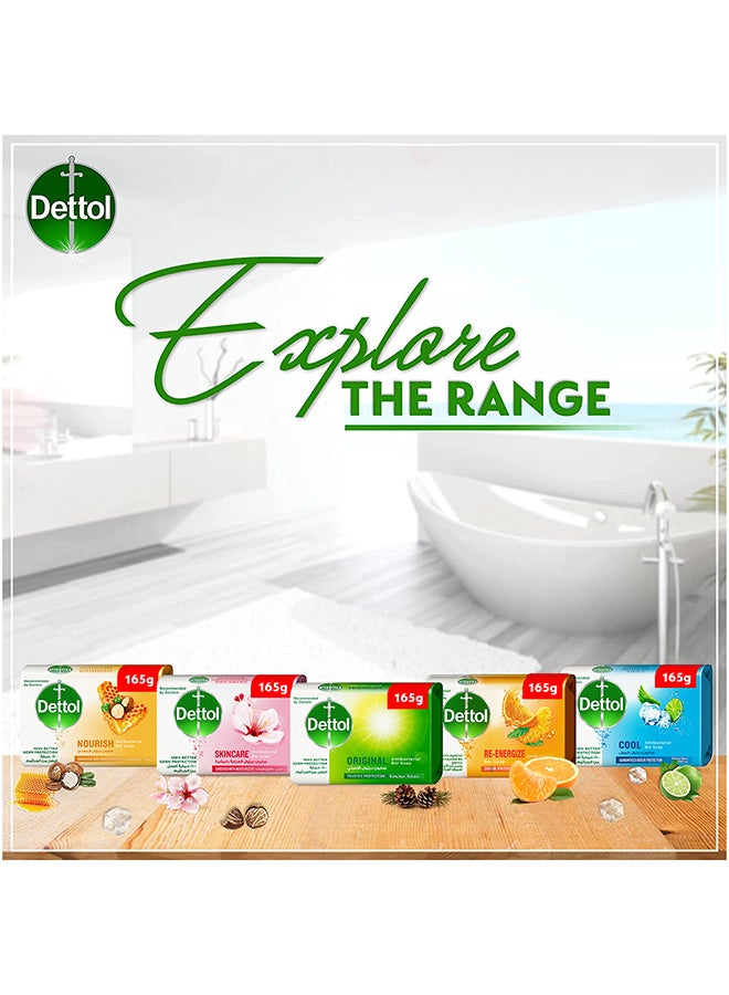 Dettol Cool Anti-Bacterial Bathing Soap Bar Mint And Bergamot Fragrance Mint And Bergamot Fragrance 165grams - Image 5