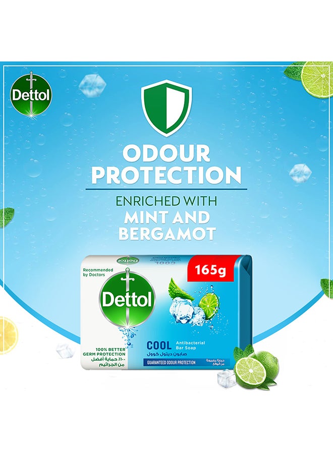 Dettol Cool Anti-Bacterial Bathing Soap Bar Mint And Bergamot Fragrance Mint And Bergamot Fragrance 165grams - Image 2
