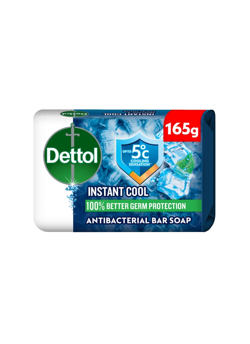 Dettol Cool Anti-Bacterial Bathing Soap Bar Mint And Bergamot Fragrance Mint And Bergamot Fragrance 165grams - Image 1