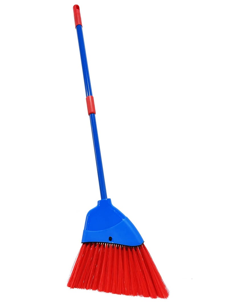 Xifando Kids BroomHousekeeping Cleaning Tool for Kids Pretend PlayingRetractable Small Broom for Littler HelperBlueRed