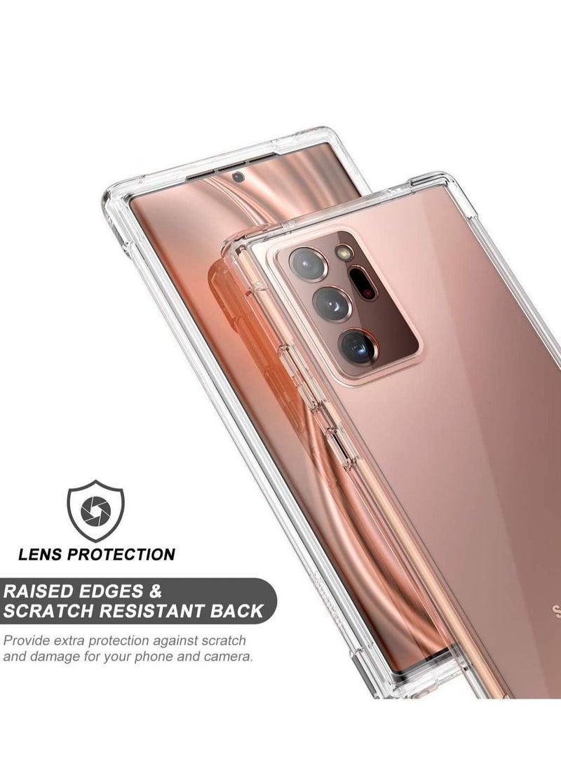 جراب Samsung Galaxy Note 20 فائق الوضوح وشفاف وشفاف وغطاء جل سيليكون مقاوم للصدمات مع حواف ممتصة للصدمات مرتفعة 6.9 بوصة - Image 5
