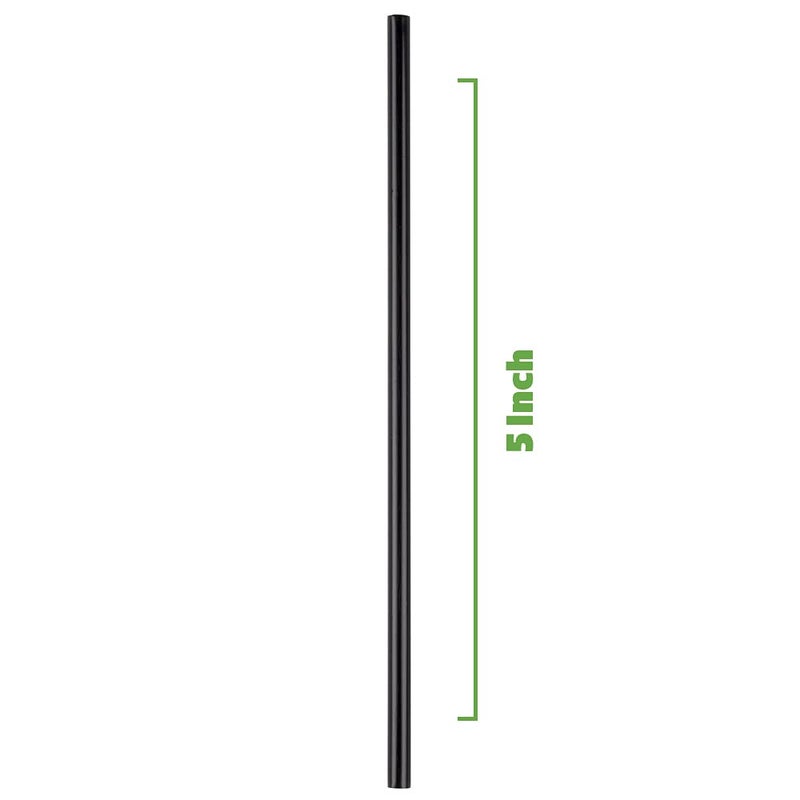 Comfy Package [5 Inch - 2000 Count] Coffee & Cocktail Stirrers/Straws Disposable Plastic Sip Stir Sticks - Black - Image 4
