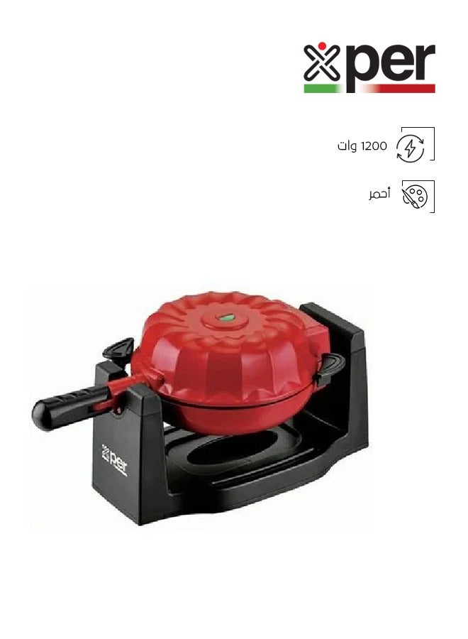 XPER Cake Maker - 1200 Watt - Non-Stick - Red - XPCM-12R - Image 1