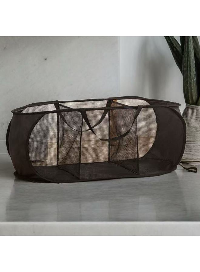 Foldable Laundry Basket, Household Storage Basket, Mesh Storage Basket, Clothing And Toy Portable Storage Basket