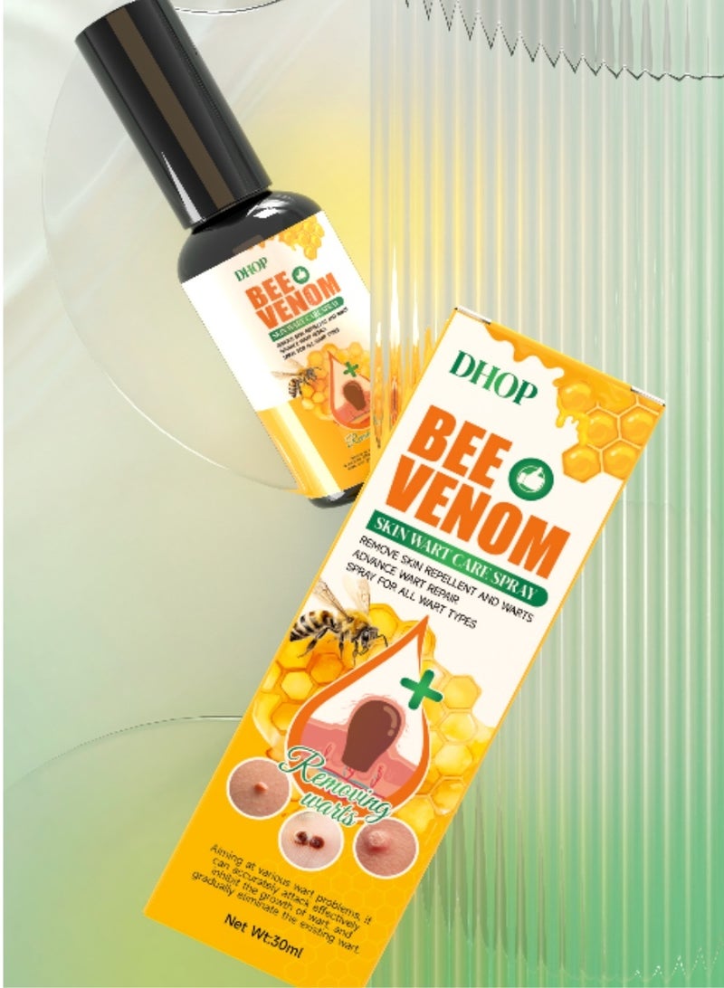 DHOP Bee Venom Skin Wart Care Spray Wart Removal & Repair Dual-Effect All Wart Types 30ml Topical Skin Care Spray - Image 1