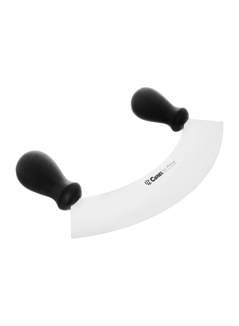 Alsaif Gallery Al Saif Gallery steel molokhiya slicer, 8 cm, black-silver handle - Image 2