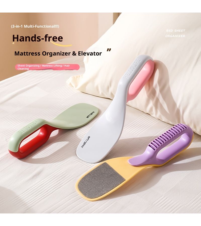 1pc 3 In 1 Mattress Organizer And Fixer Home Easy Lifting Device Sheet Gap Filler Green - Image 5