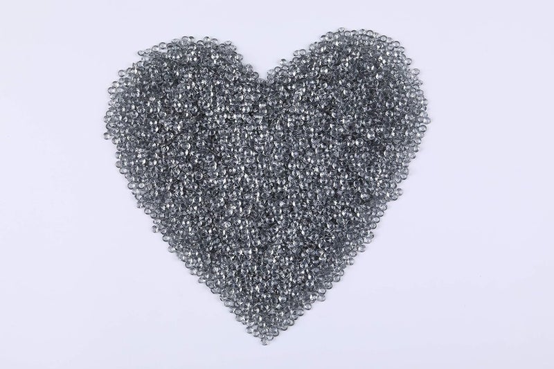 Gintoaria 10000 pcs/Pack Wedding Table Scatter Confetti Crystals Acrylic Diamonds Vase Fillers 4.5 mm Rhinestones for Wedding, Bridal Shower, Vase Beads Decorations (Light Gray) - Image 2