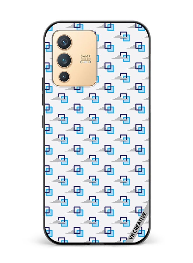 VR CREATIVE Protective Case Cover For Vivo V23 5G Blue Cloud Design Multicolour - Image 1