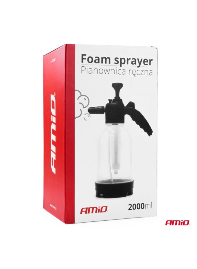 AMIO 2L Hand Pump Pressure Sprayer – Chemical Resistant Foam Sprayer for Car Cleaning & Detailing - Image 4