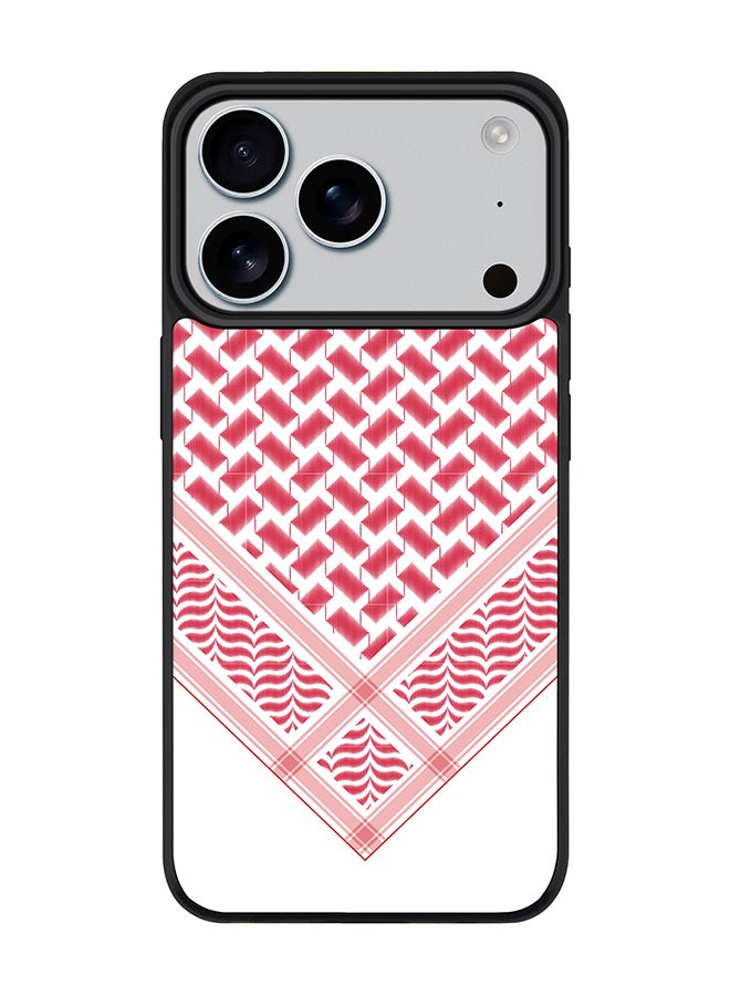 Stylizedd iPhone 17 Pro Case, [Compatible with MagSafe] Slim Magnetic cover Phone Case iPhone 17 Pro -Victory Shemag (Red) - Image 1