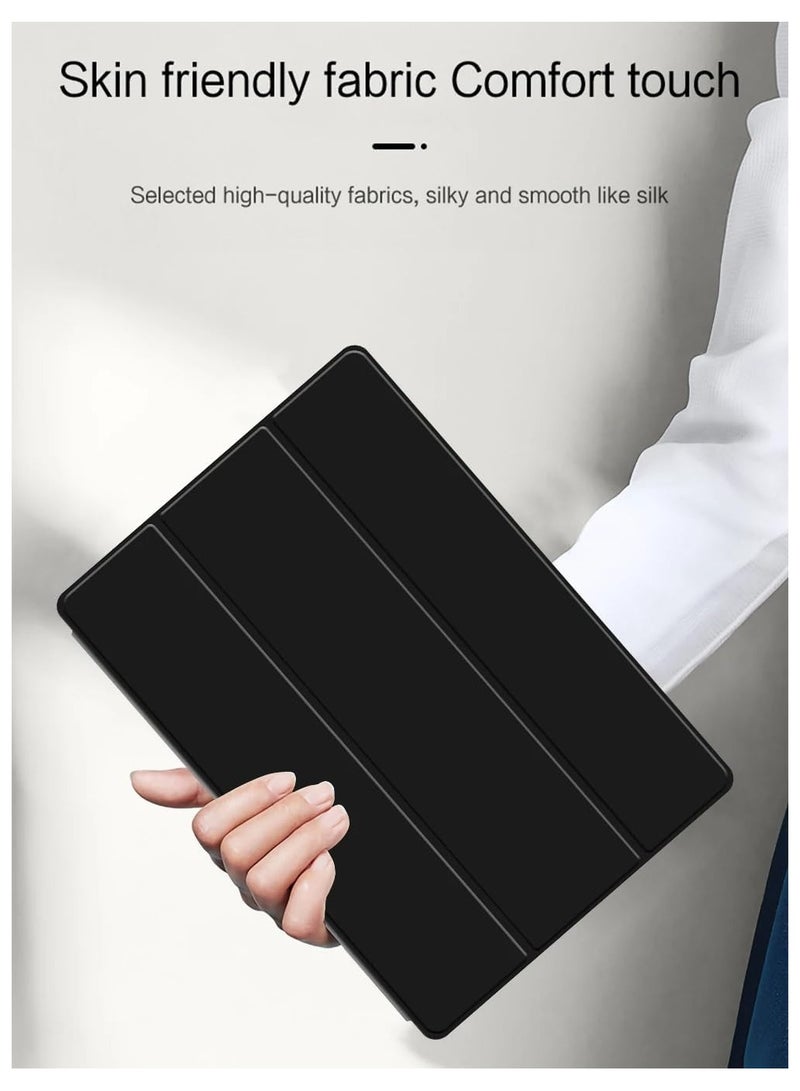 Protective case for Lenovo Yoga Tab Plus 12.7-inch 2025 TB520FU, lightweight tri-fold PU leather flap with auto sleep/wake function, soft silicone TPU shockproof case - Image 5